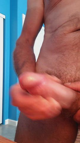 Cock Cumshot Hands Free gif