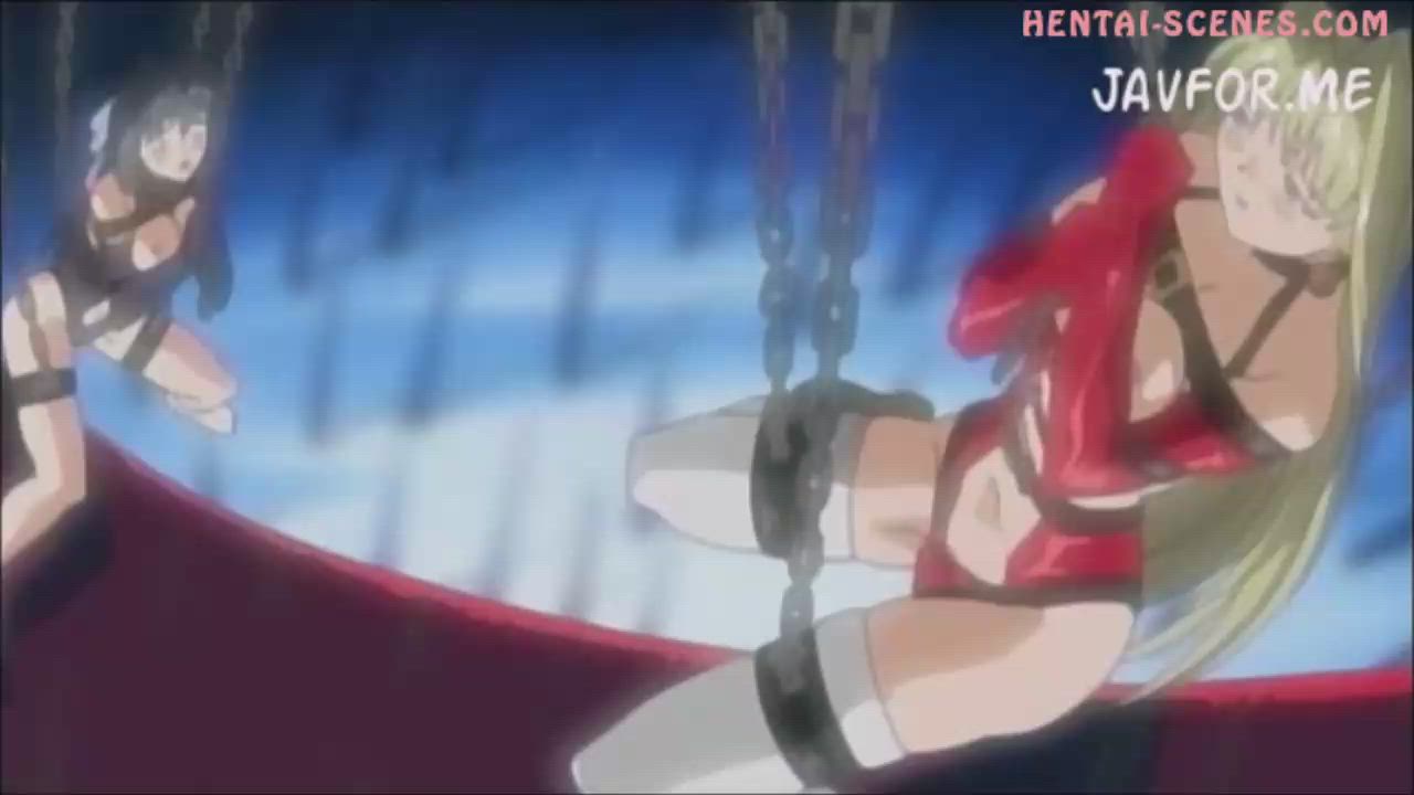 Anime girls get tortured by sadistic master
