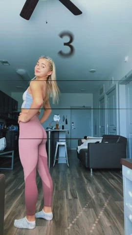 Homemade Leggings Blonde gif