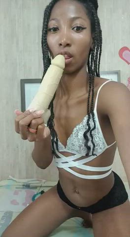 blowjob ebony latina petite gif