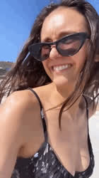 Bikini Celebrity Nina Dobrev gif