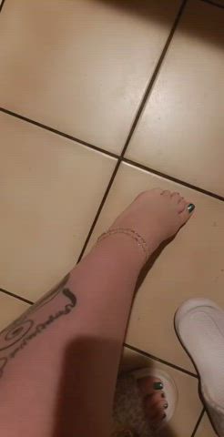 showing off my new anklets