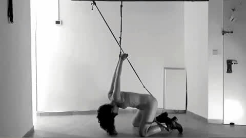 Anal Hook Bondage Masturbating gif