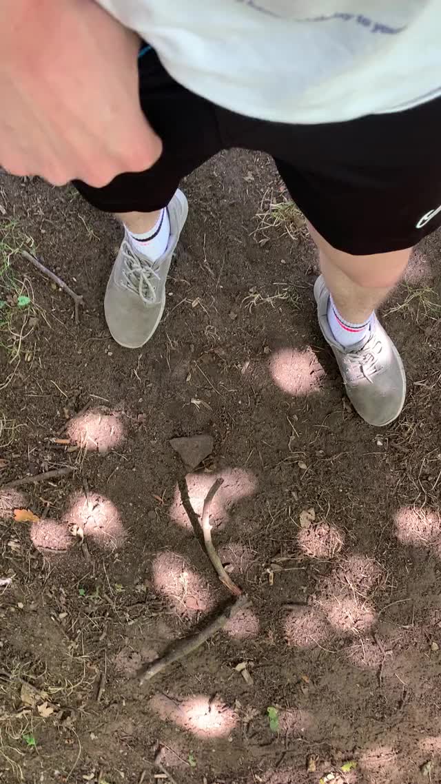 Pissing on a hike