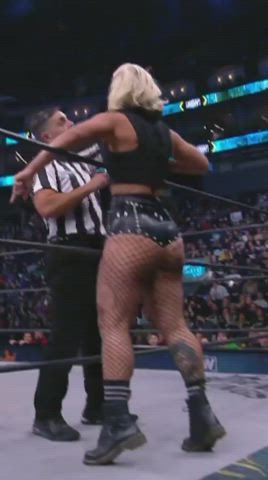 ass big ass booty fishnet pawg thick thighs wrestling gif