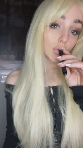 Cute Funny Porn Smoking Teasing gif