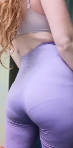 Leggings Pale Redhead Yoga Pants gif