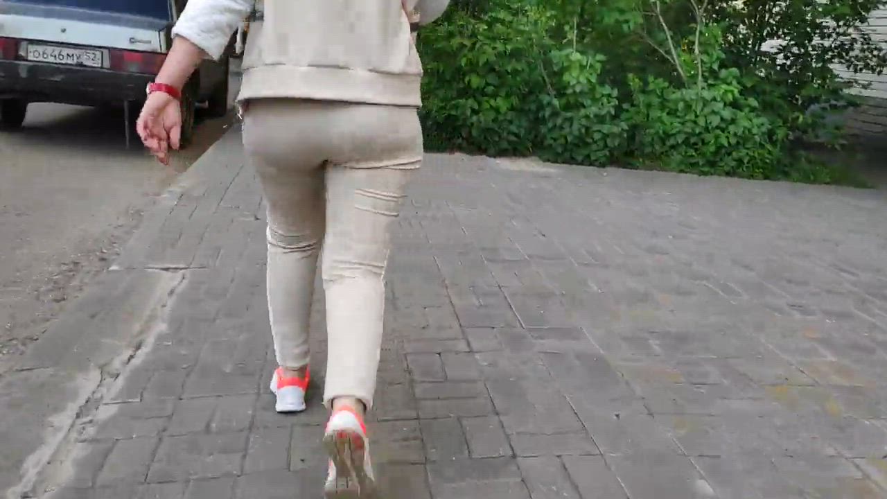 Ass Booty Candid gif