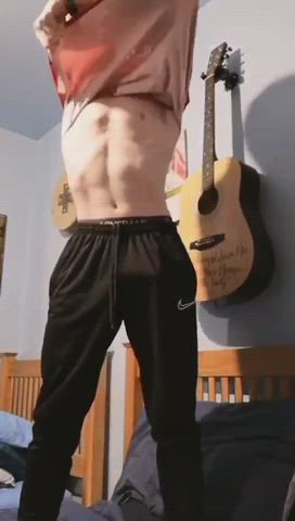 ass big dick striptease teasing twink gif