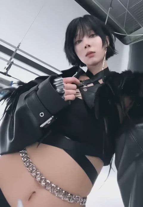 abs asian emo goth korean short hair kpop gif