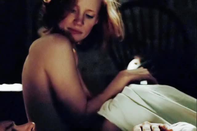 Jessica Chastain topless in Lawless