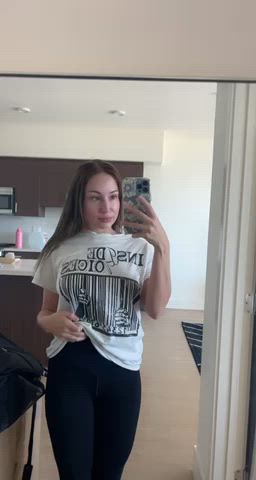 big tits leggings petite gif