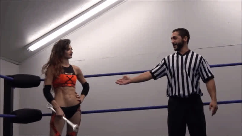 brunette white girl wrestling gif