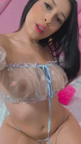 Big Tits Latina Lips Long Hair Natural Tits Piercing Pussy Step-Sister Tits gif