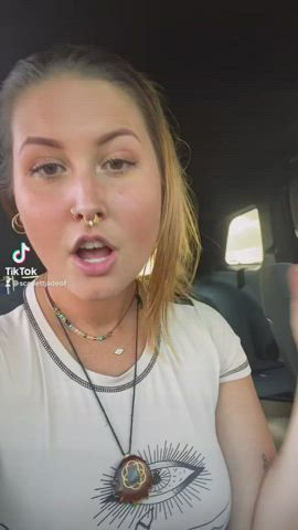 Boobs Car Tits gif