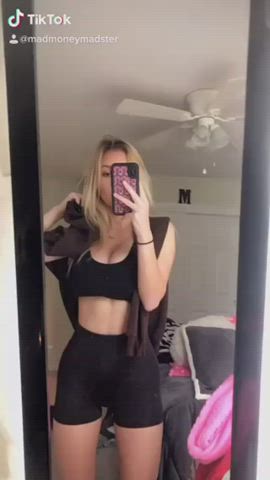 big tits blonde tiktok gif