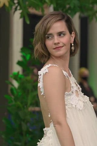 brunette celebrity emma watson gif