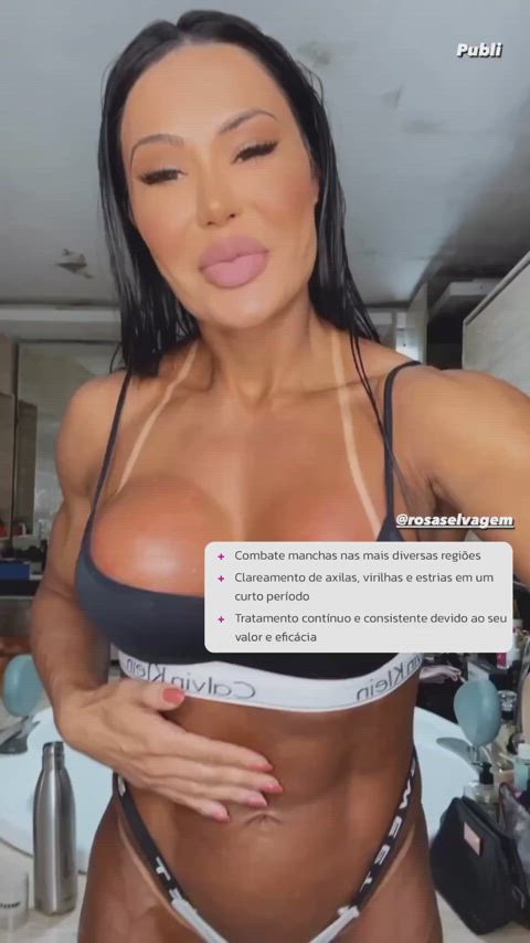 ass big ass big tits brazilian celebrity muscular girl gif