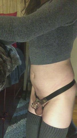 Chastity Femme Sissy gif