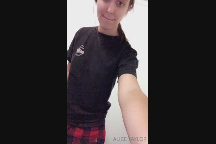 cute exhibitionist teen gif