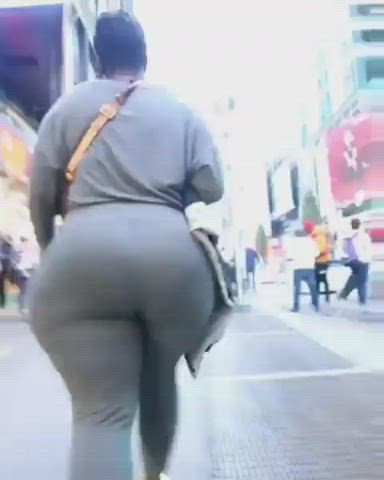 Ass BBW Big Ass Booty Candid Candy Ebony Intense Thick gif