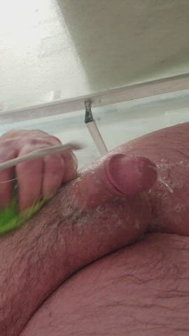 Cock Male Masturbation Shower gif