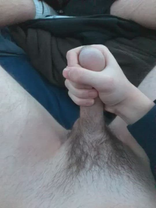 Big Dick Jerk Off Uncut gif