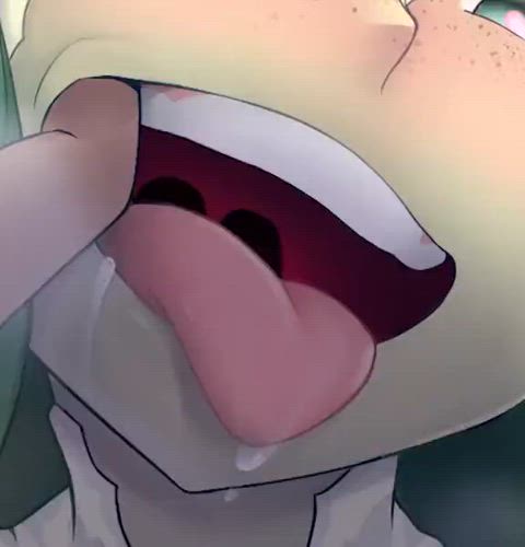 ahegao goonette gooning gif