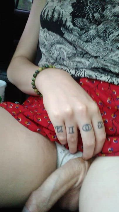 Big Dick Redhead Trans gif