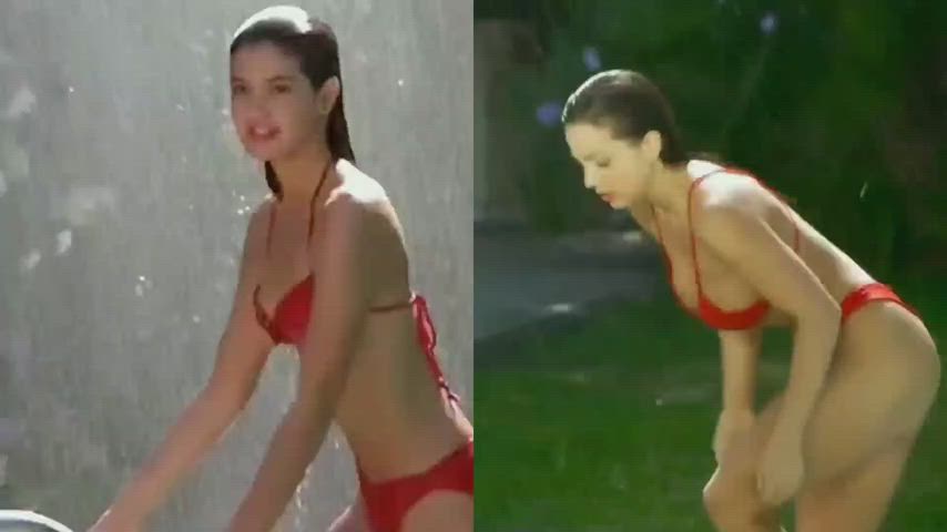 Big Tits Bikini Shower gif