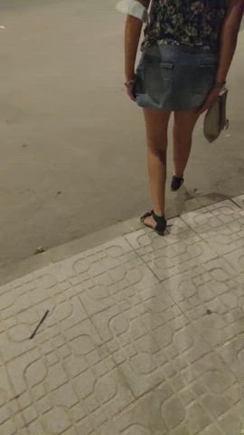 Amateur Ass Exhibitionist Public gif