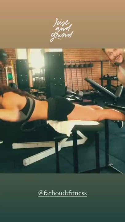 Celebrity Spandex Workout gif