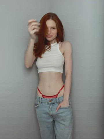 Redhead Model Petite Cute Babe gif