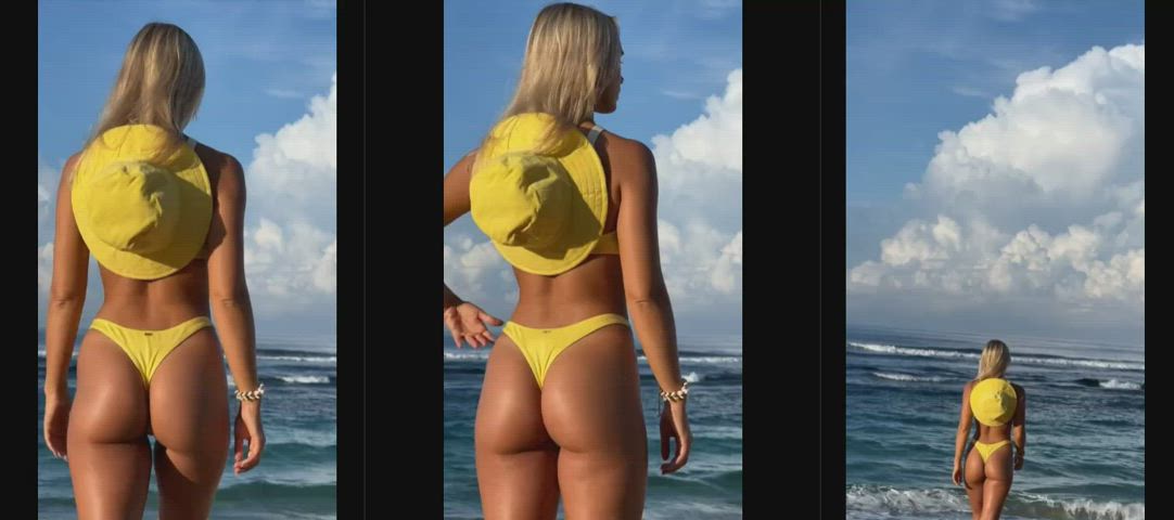 bikini blonde booty fit gap split screen porn tight tight ass gif