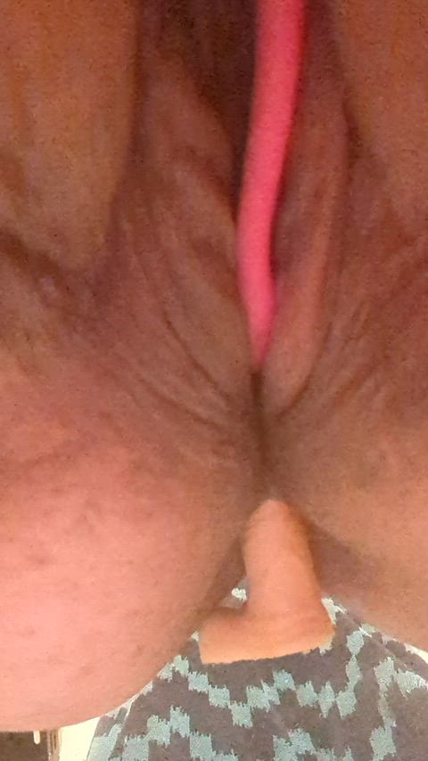 anal bbw close up double penetration masturbating vibrator gif