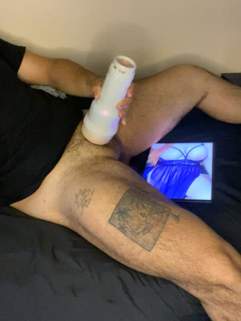 cock cum jerk off masturbating sex toy solo r/tributeme gif