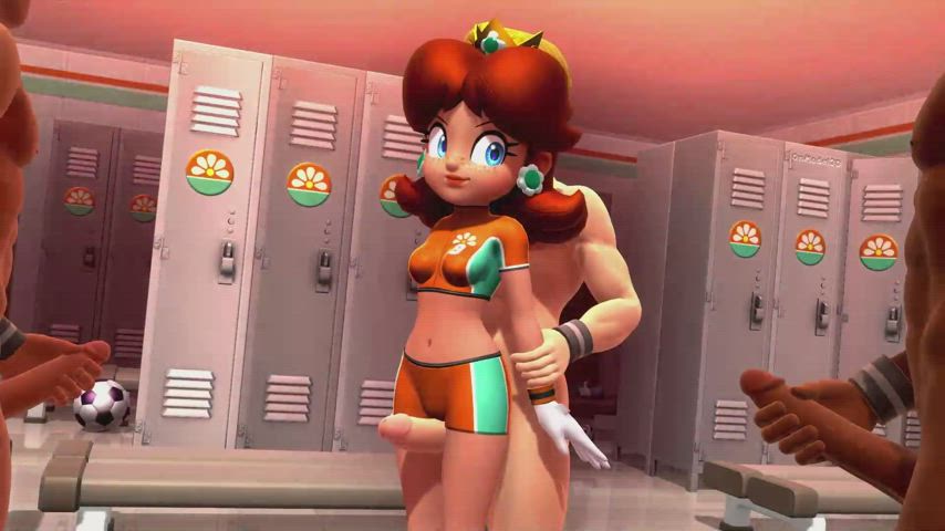 Princess Daisy Team Building Exercise by (Onmodel3d) [Super Mario Bros]