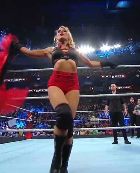 ass blonde wrestling gif