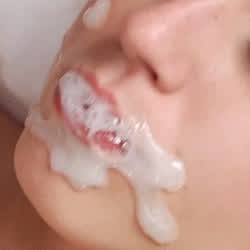 Cum Facial gif