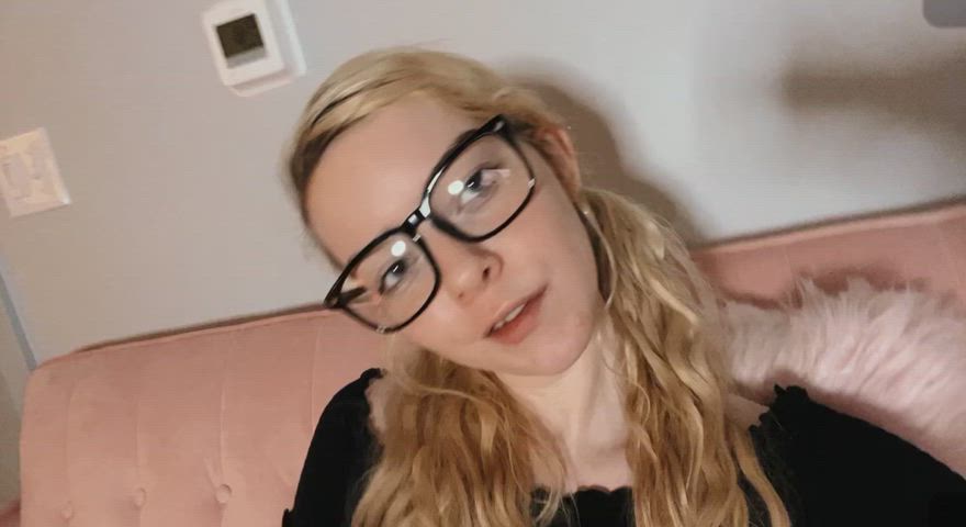 boobs cute glasses natural tits pigtails pussy spread spread tits wet wet pussy gif