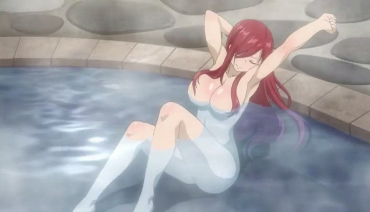 Erza washing Mira &amp; Juvia [Fairy Tail 2014]