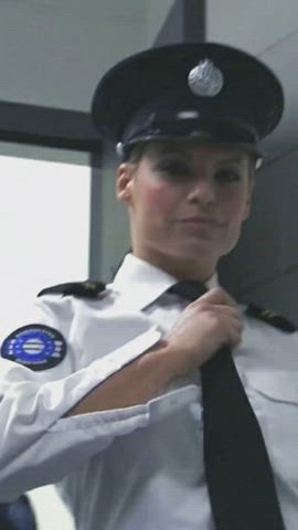 cosplay tits uniform gif