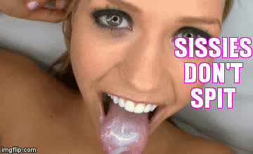 Cum In Mouth Cum Swallow Sissy gif