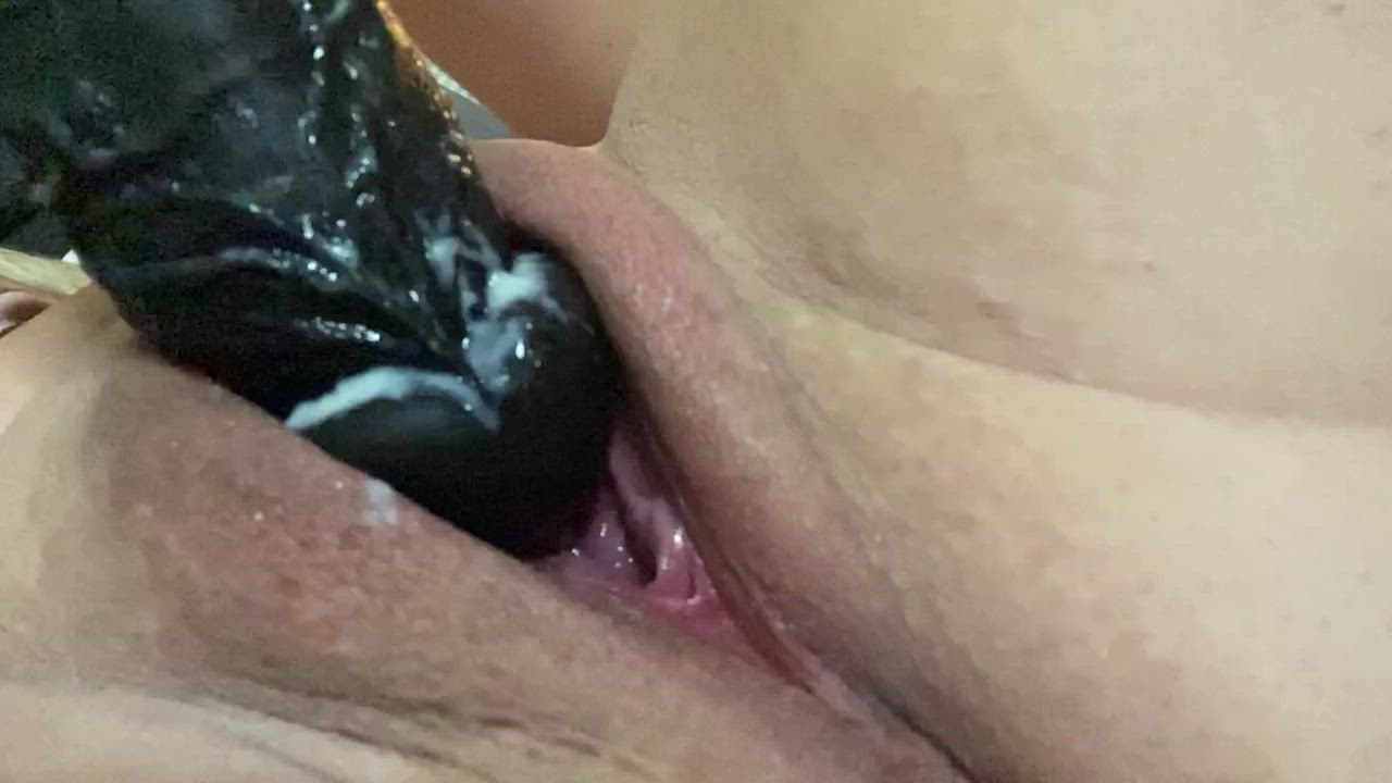 BBC Creamy MILF Pussy gif