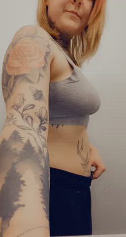 ass bubble butt tattoo curvy dykes hot-girls-with-tattoos gif