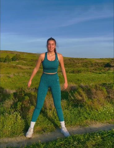 big tits dutch fitness teen gif