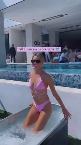 Bikini Celebrity Small Tits gif