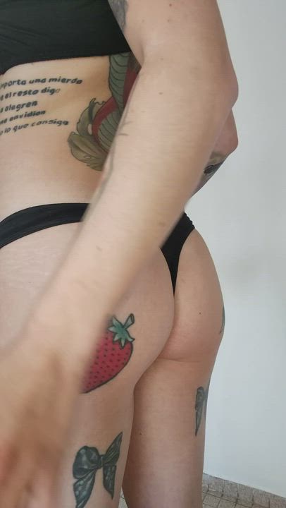 Big Ass Tattoo Twerking gif