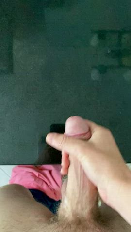 Hung Cock Spraying Cum