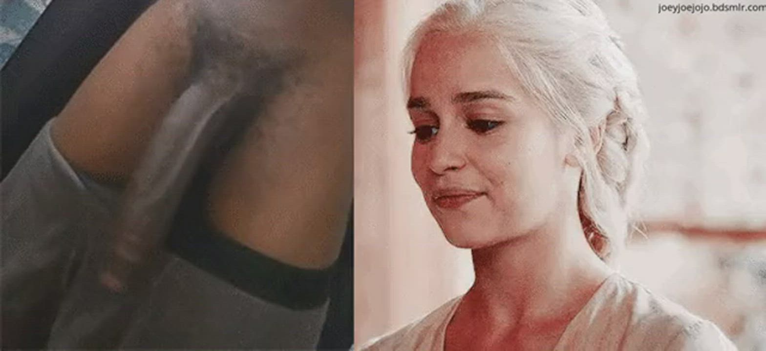 BBC Babe BabeCock Big Dick Blonde Emilia Clarke gif